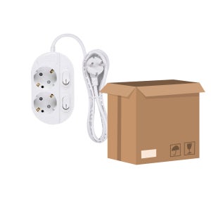 오성정밀 국산 멀티탭 접지 안전 멀티콘센트 개별 스위치 2구, 1.5m, 27개