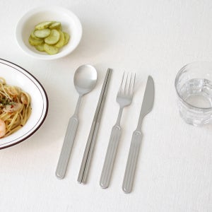 릿지 올스텐 커트러리 4P세트 (숟가락 젓가락 포크 나이프)