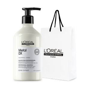 [손상염색모발용] 로레알 프로페셔널 메탈 디엑스 샴푸 500ML 부드러운 실크 샴푸