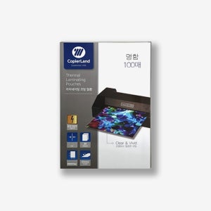 명함 코팅지 정전기방지 기계 코팅 필름 시트 65x95mm 150mic 100매