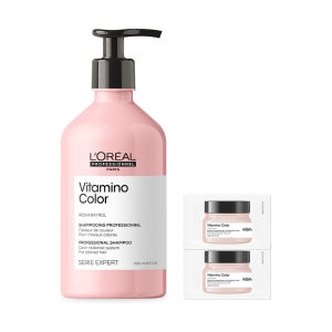 [컬러락] [염색유지용] 로레알 비타미노 컬러 샴푸 500ml (+ 마스크 15ml 2개 증정)