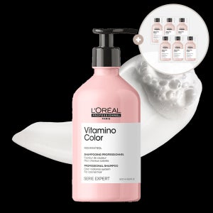 [컬러락] [염색유지용] 로레알 비타미노 컬러 유지 샴푸 500ml (+ 샴푸 10ml 6개 증정)