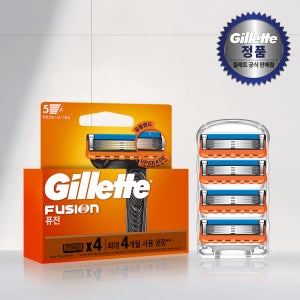 질레트 2024 퓨전 매뉴얼 면도날 4개입