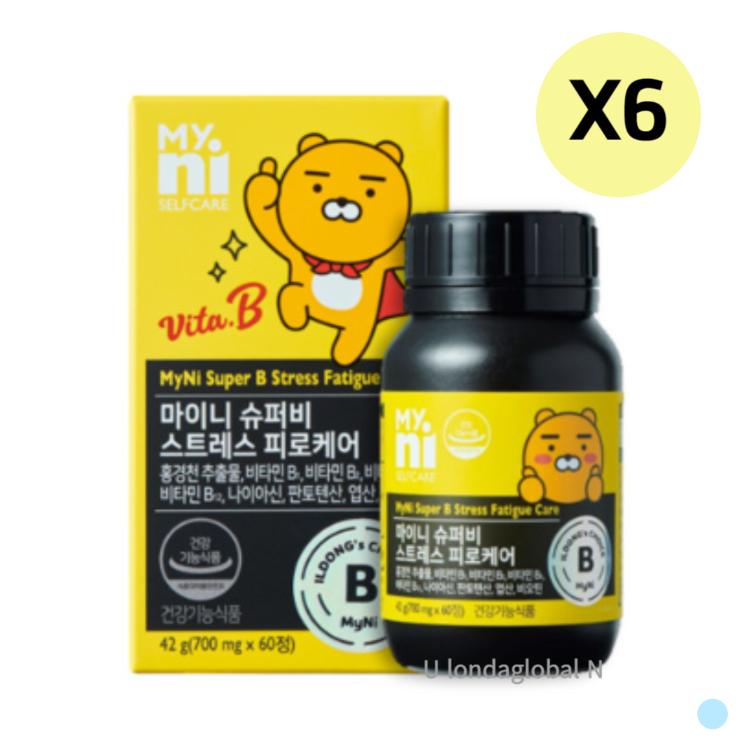 마이니 슈퍼비 <b>스트레스</b> 케어 홍경천 영양제 6개월분