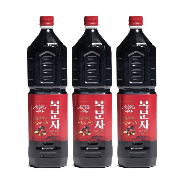 복분자주 선운산의아침 13도 1.5L 3병 묶음세트 대용량 복분자술 고창명주(선물 케이스)