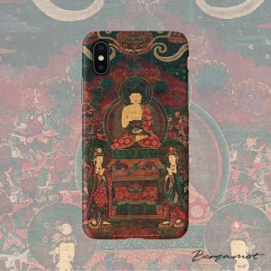 명화 케이스 1638 약사삼존 12신장도 약사여래와 일광 월광보살 동양화 불교굿즈 부처님 아이폰XS하드