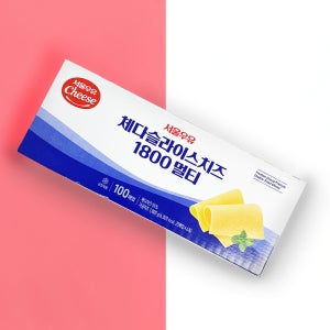 [분이네] 서울 체다 슬라이스 멀티 100매 대용량 체다치즈