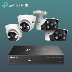 티피링크 VIGI CCTV 4대 혼합구성 자가설치세트[카메라 구성/실외2 & 실내2/NVR-PoE/NVR1004H-4P/하드디스크 용량/[1TB] WD HDD]