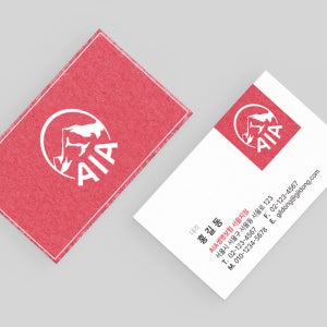 AIA생명보험 보험사 보험 가로 명함 단면 양면 무코팅 소프트 250g 500매 재주문