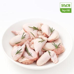 [청춘닭컴] 닭 통날개 냉장 해썹인증 신선 닭고기 (5kg x 1봉)
