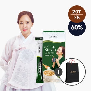 [펄세스] 제로윗 디카페인 스테비아 커피믹스 20T x 5박스 소유진 커피