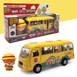 뽀로로 친구들 유치원 버스 미니카 피규어 포함 아기 자동차 장난감