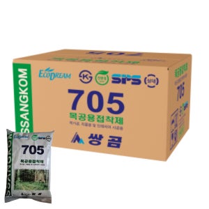 쌍곰 목공 본드 705 목공용 친환경 접착제 비닐포장 1박스 800g 20개