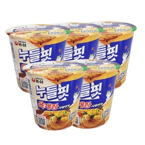 농심 누들핏 육개장사발면맛 38g x 5개