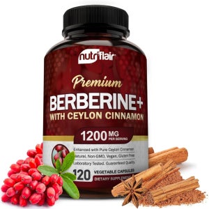 뉴트리플레어 베르베린 HCL 1200mg 120 베지캡슐 실론 시나몬 berberine