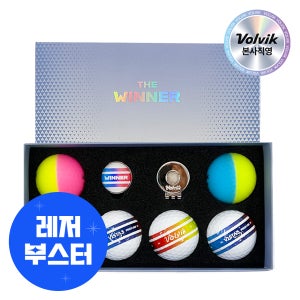 [본사직영] 볼빅 더위너 골프공 6구 볼마커세트 6개입