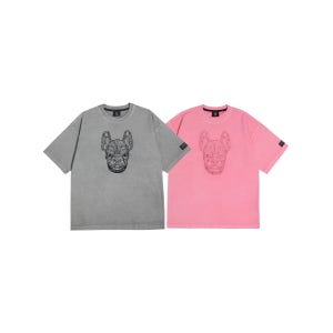 공용) 피그먼트 자수 반팔티셔츠