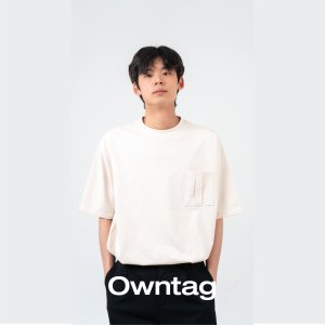OWNTAG 12수 무지 반팔 티셔츠 기본티 면티 세미오버핏 헤비웨이트