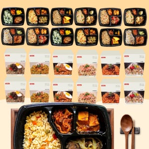 양많은도시락 12종24팩 점심구독 도시락배달 한달 정기배송 아침식사 벌크업 매일 저녁식사