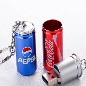 USB 메모리 캔 열쇠고리 펩시 코카콜라 학생 리포트 이색 64GB