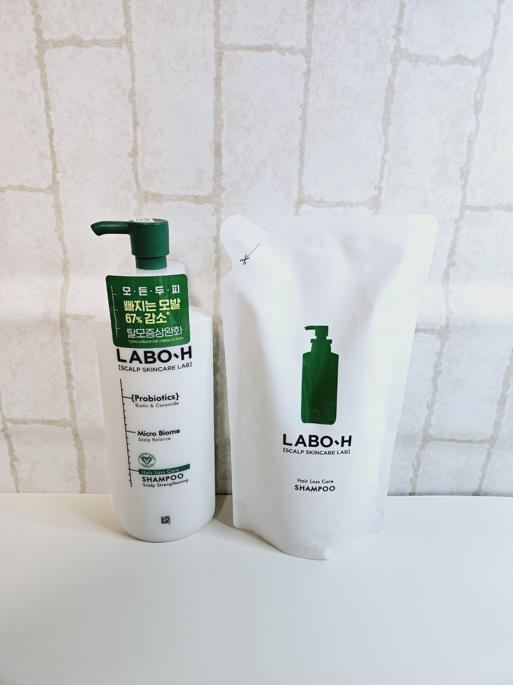 <b>라보에이치 프로바이오틱스</b> 샴푸 400ml + 400ml(리필) 1개