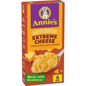 Annies Extreme Cheese Organic Pasta Shells Real Aged Cheddar Macaroni and 6 Oz