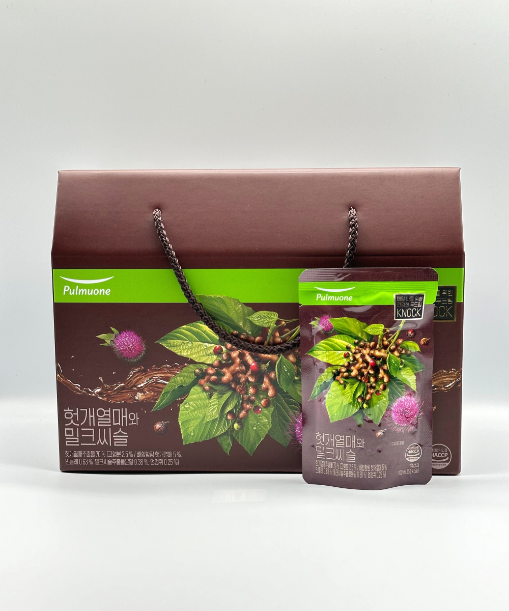 <b>풀무원</b>녹즙 헛개열매와 밀크씨슬 100ml x30포 건강즙 선물포장