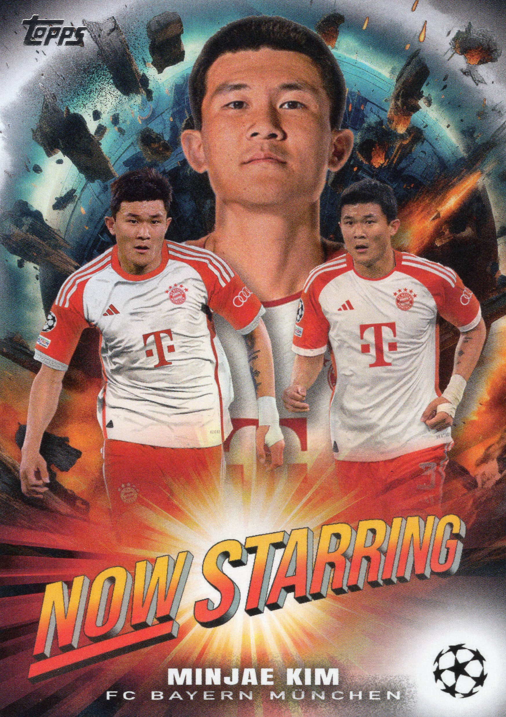 김민재 탑스 클럽 나우 스타링 2023-24 Topps 축구카드 챔피언스리그 4340