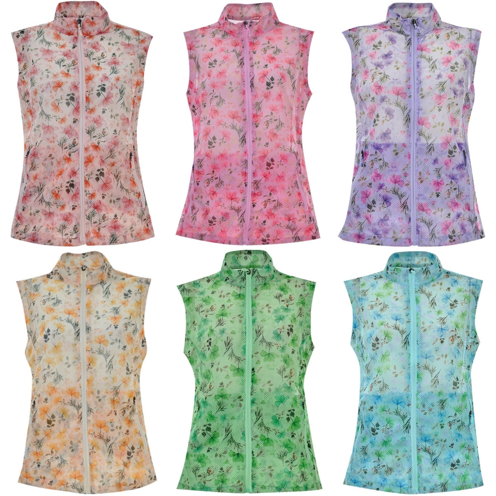 여름 꽃무늬 조끼 망사 매쉬 빅사이즈 할머니옷 엄마옷 중년여성 촌캉스