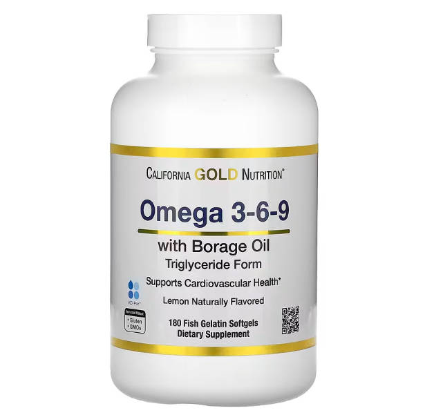 캘리포니아골드 <b>오메가369</b> 피쉬오일 보라지오일 180소프트젤 오메가쓰리 감마리놀렌산 올레산
