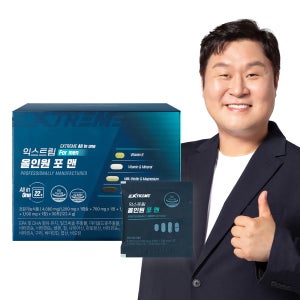 익스트림 남성 올인원 영양제 멀티 종합 비타민 멀티팩 포맨 30포, 1개