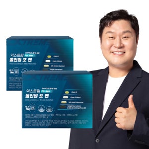 [쇼핑백1개증정] 익스트림 남성 올인원 영양제 멀티 종합 비타민 멀티팩 포맨 30포, 2개
