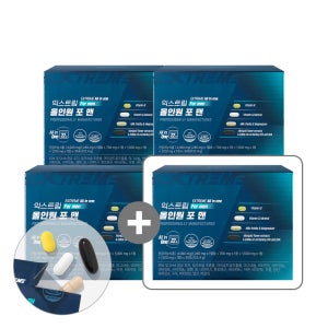 익스트림 남성 올인원 영양제 멀티 종합 비타민 멀티팩 포맨 30포, 4개