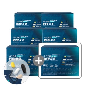 익스트림 남성 올인원 영양제 멀티 종합 비타민 멀티팩 포맨 30포, 6개