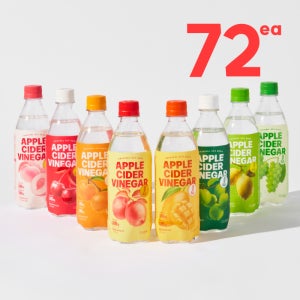 클룹 애사비소다 제로 탄산음료 8종 500ml, 72개