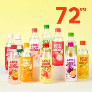클룹 애사비소다 제로 탄산음료 11종 500ml, 72개