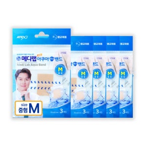 ATEX 아텍스 메디랩 아쿠아멸균밴드 M중형 3매입 X 5개