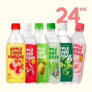 클룹 애사비소다 500ml 24개입 6종 (사과 외 택 1)