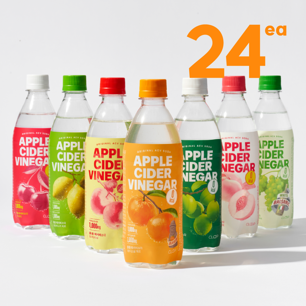 클룹 <b>애사비</b>소다 제로 탄산음료 7종 500ml, 24개