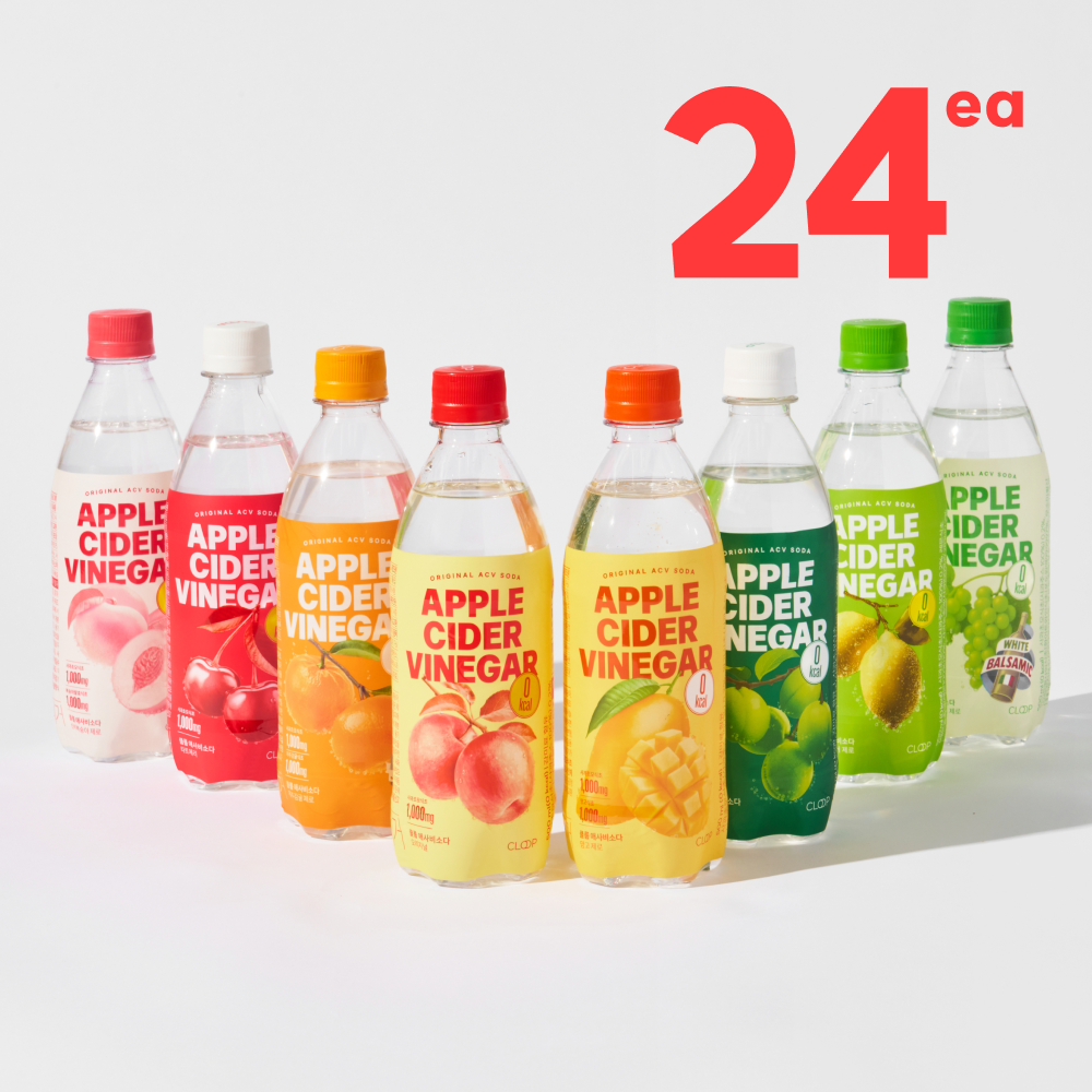 클룹 <b>애사비</b>소다 제로 탄산음료 8종 500ml, 24개