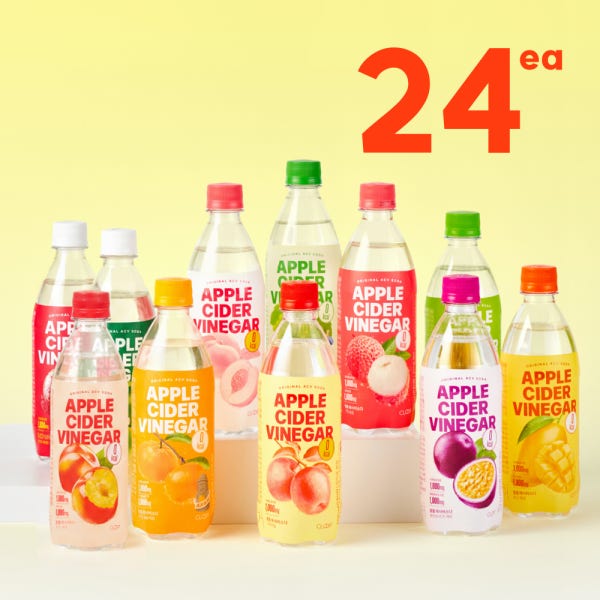 클룹 애사비소다 제로 탄산음료 11종 500ml, 24개