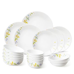 코렐 로맨틱가든 4인 18P 한국형 베스트셀러세트 / 그릇추천 이사 집들이선물 예쁜접시 식기