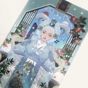 행운을 부르는 눈의 여왕님 대설 애니메이션 카드