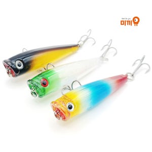 미끼유 라이트닝 포퍼 하드베이트 탑워터 배스 배스낚시 쏘가리