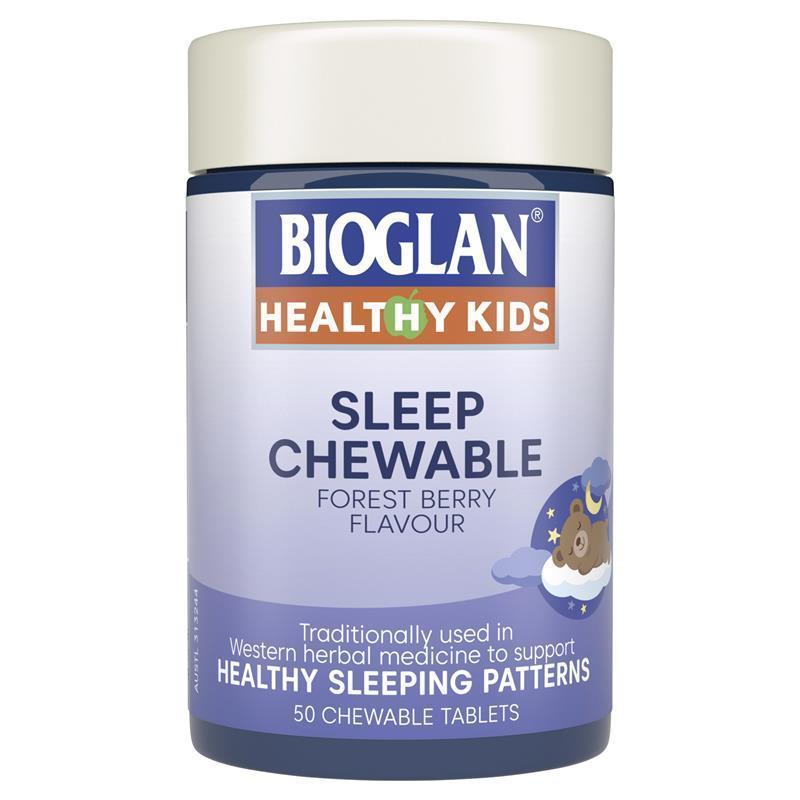 Bioglan <b>바이오글랜</b> 어린이 <b>수면</b> 카모마일 패션플라워 레몬 밤 츄어블 50정 뉴 포뮬라 호주