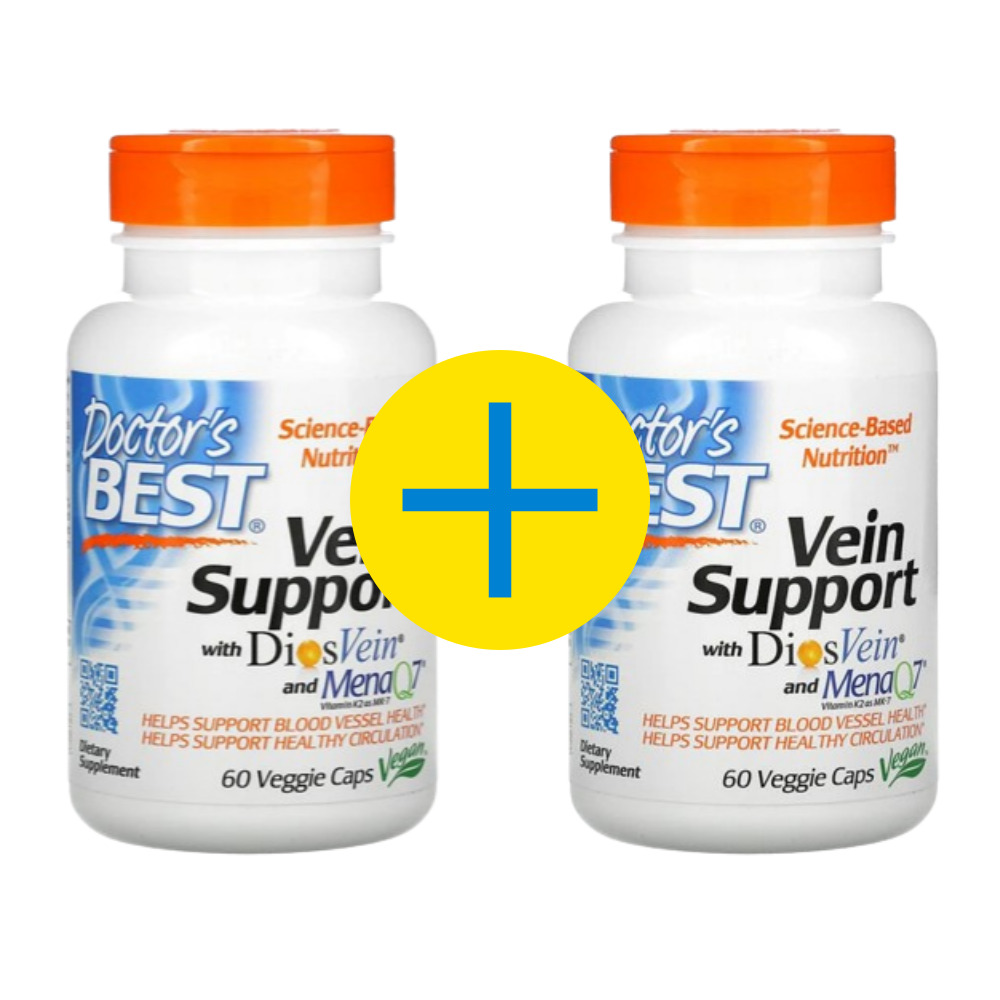 닥터스베스트 <b>디오스민</b> 헤스페리딘 베인서포트 비타민K2 Vein Support 60캡슐2개