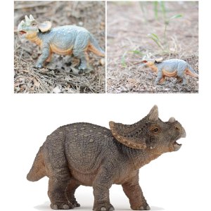 아기 트리케라톱스 공룡 시대 모형 피규어 돌봄센터 kit 5살