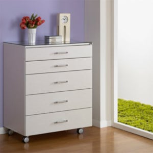 다용도 수납장 5단 서랍장 악세사리 주얼리 이동식 바퀴 아일랜드WHI5L