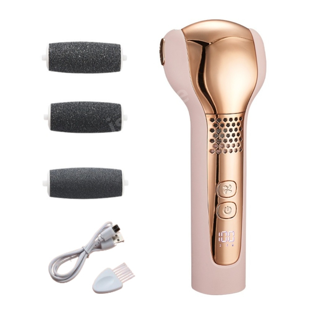 발각질제거기 무선 전동 뒤꿈치 각질 굳은살 제거기 핑크