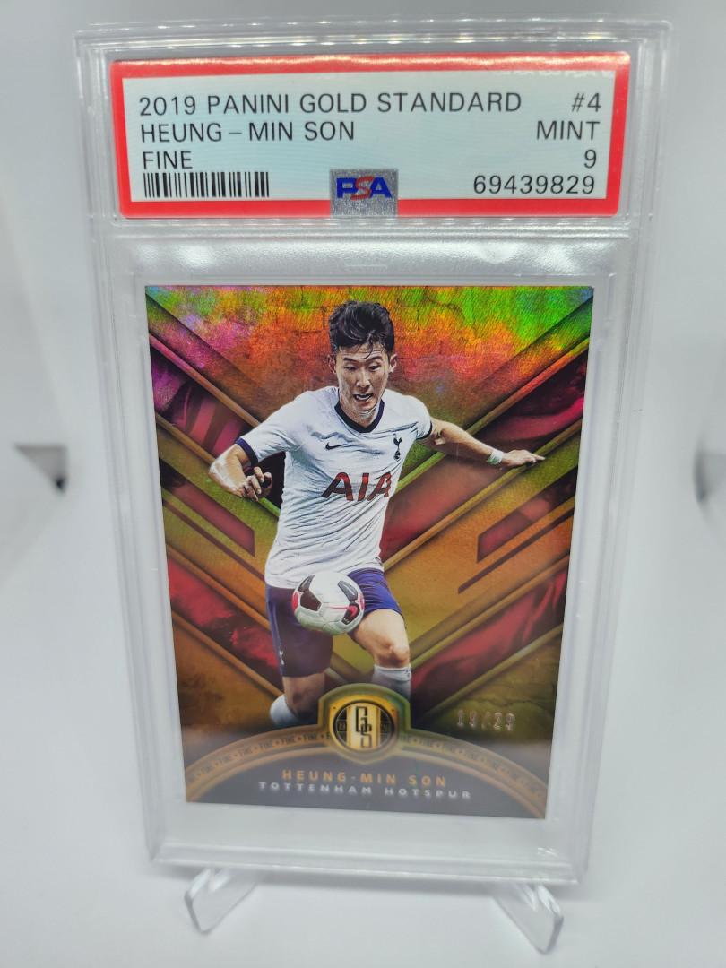 2019 Panini Gold FINE PSA9 29장 한정판 손흥민 등급 EPL 카드